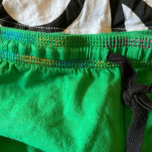 Sanrio Vintage Hot Topic Hello Kitty Pajama set RARE rainbow stitching lace tank - Picture 3 of 16